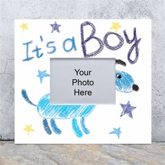 It s A Boy White Wall Photo Frame 5  X 7  by morgunovaart