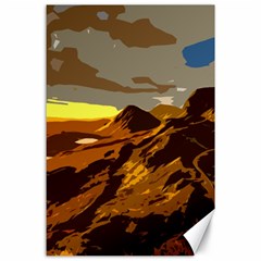 Scotland Monti Mountains Mountain Canvas 24  X 36  by Cendanart