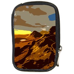 Scotland Monti Mountains Mountain Compact Camera Leather Case by Cendanart