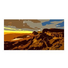 Scotland Monti Mountains Mountain Satin Wrap 35  X 70  by Cendanart