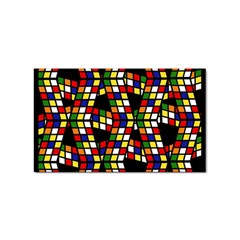 Graphic Pattern Rubiks Cube Sticker Rectangular (100 Pack) by Cendanart