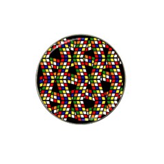 Graphic Pattern Rubiks Cube Hat Clip Ball Marker by Cendanart