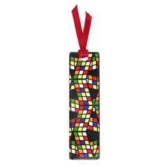 Graphic Pattern Rubiks Cube Small Book Marks by Cendanart