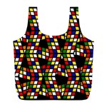 Graphic Pattern Rubiks Cube Full Print Recycle Bag (L) Front