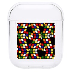 Graphic Pattern Rubiks Cube Hard Pc Airpods 1/2 Case