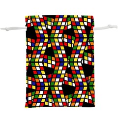 Graphic Pattern Rubiks Cube Lightweight Drawstring Pouch (xl) by Cendanart