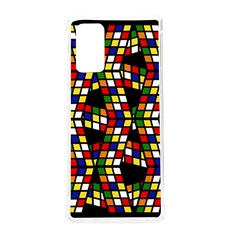 Graphic Pattern Rubiks Cube Samsung Galaxy Note 20 Tpu Uv Case by Cendanart