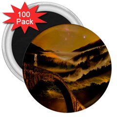 Bridge Of Regret 3  Magnets (100 Pack) by Cendanart