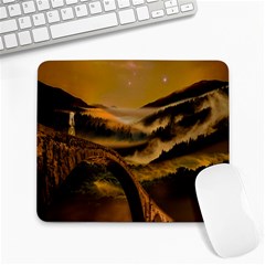 Bridge Of Regret Large Mousepad by Cendanart