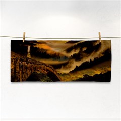 Bridge Of Regret Hand Towel by Cendanart