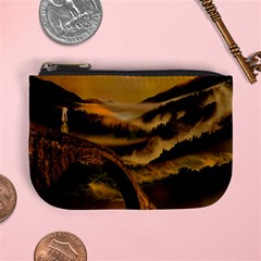 Bridge Of Regret Mini Coin Purse by Cendanart