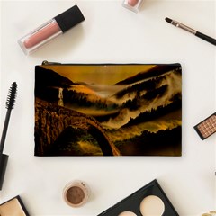 Bridge Of Regret Cosmetic Bag (medium) by Cendanart