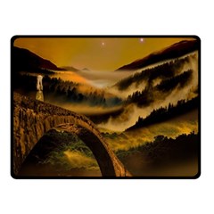 Bridge Of Regret Fleece Blanket (small) by Cendanart