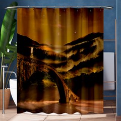 Bridge Of Regret Shower Curtain 60  X 72  (medium)  by Cendanart