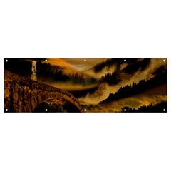 Bridge Of Regret Banner And Sign 12  X 4  by Cendanart