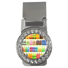 Supermarket Shelf Products Snacks Money Clips (cz)  by Cendanart