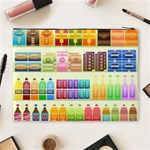 Supermarket Shelf Products Snacks Cosmetic Bag (XL) Back