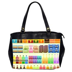 Supermarket Shelf Products Snacks Oversize Office Handbag (2 Sides) by Cendanart