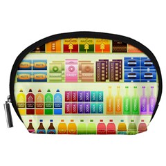 Supermarket Shelf Products Snacks Accessory Pouch (large) by Cendanart