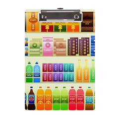 Supermarket Shelf Products Snacks A5 Acrylic Clipboard by Cendanart