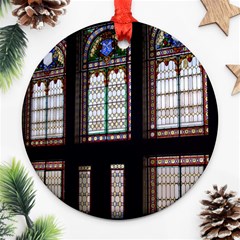 Stained Glass Window Krotoszyn Ornament (round) by Cendanart