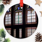 Stained Glass Window Krotoszyn Ornament (Round) Front