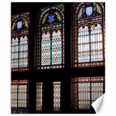 Stained Glass Window Krotoszyn Canvas 8  X 10  by Cendanart