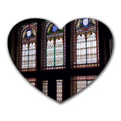 Stained Glass Window Krotoszyn Heart Mousepad by Cendanart