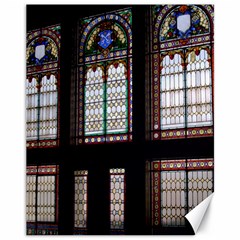 Stained Glass Window Krotoszyn Canvas 11  X 14  by Cendanart