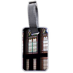 Stained Glass Window Krotoszyn Luggage Tag (two Sides) by Cendanart