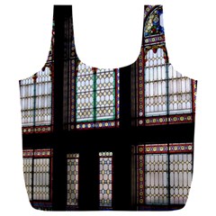 Stained Glass Window Krotoszyn Full Print Recycle Bag (xxl) by Cendanart