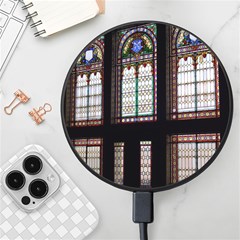 Stained Glass Window Krotoszyn Wireless Fast Charger(black) by Cendanart