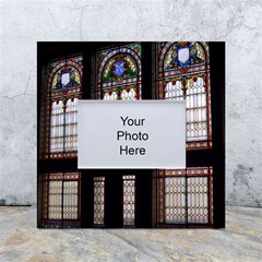 Stained Glass Window Krotoszyn White Box Photo Frame 4  X 6  by Cendanart