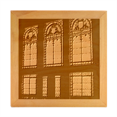 Stained Glass Window Krotoszyn Wood Photo Frame Cube by Cendanart