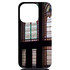 Stained Glass Window Krotoszyn Iphone 14 Pro Black Uv Print Case by Cendanart