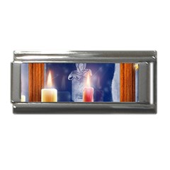 Christmas Lighting Candles Superlink Italian Charm (9mm) by Cendanart