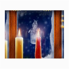 Christmas Lighting Candles Small Glasses Cloth