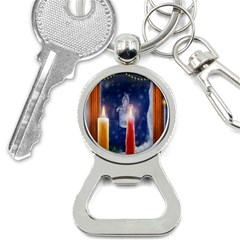 Christmas Lighting Candles Bottle Opener Key Chain by Cendanart