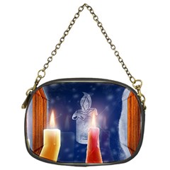 Christmas Lighting Candles Chain Purse (one Side) by Cendanart