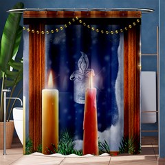 Christmas Lighting Candles Shower Curtain 60  X 72  (medium)  by Cendanart