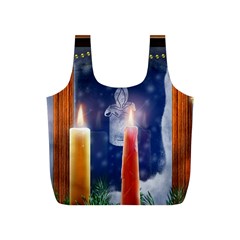 Christmas Lighting Candles Full Print Recycle Bag (s) by Cendanart