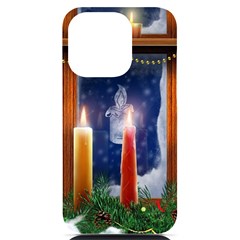 Christmas Lighting Candles iPhone 14 Pro Black UV Print Case