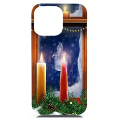 Christmas Lighting Candles iPhone 14 Pro Max Black UV Print Case