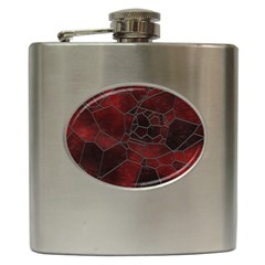 Mosaic Glass Glass Mosaic Colorful Hip Flask (6 Oz) by Cendanart