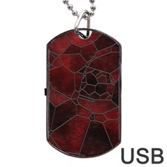 Mosaic Glass Glass Mosaic Colorful Dog Tag Usb Flash (one Side) by Cendanart