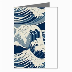 Japanese Wave Pattern Greeting Card by Cendanart