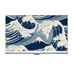 Japanese Wave Pattern Business Card Holder by Cendanart