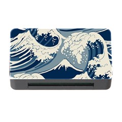 Japanese Wave Pattern Memory Card Reader With Cf by Cendanart