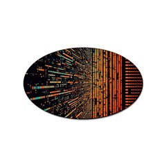 Data Abstract Abstract Background Background Sticker Oval (10 Pack) by Cendanart