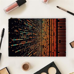 Data Abstract Abstract Background Background Cosmetic Bag (large) by Cendanart